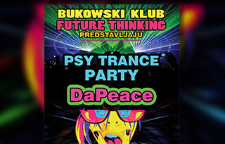 Bukowski Club Psy Trance Dj Night Promo Poster