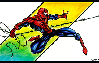 Spiderman Artwork Traditional Art