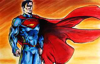 Superman Hope Traditional Art