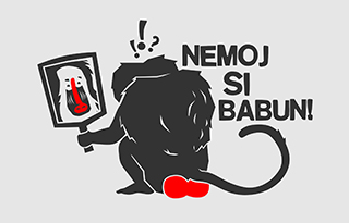 Nemoj si Babun Vector Artwork