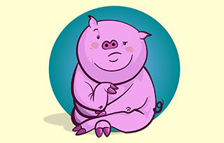 Miss Piggy Vector Artwork